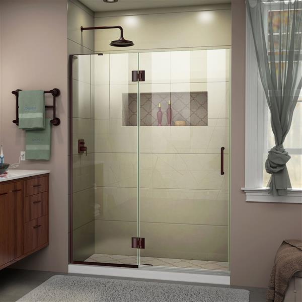 Dreamline Tub/Shower Door with 2 Panels - 47" - Bronze