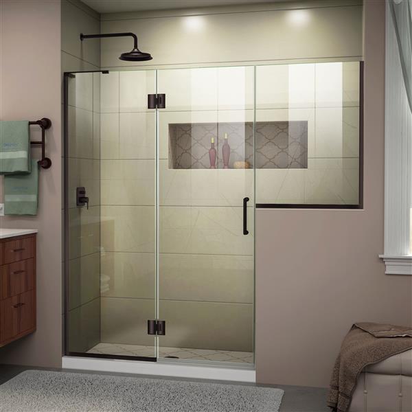 DreamLine Frameless Tub/Shower Door - 72" x 72" - Bronze
