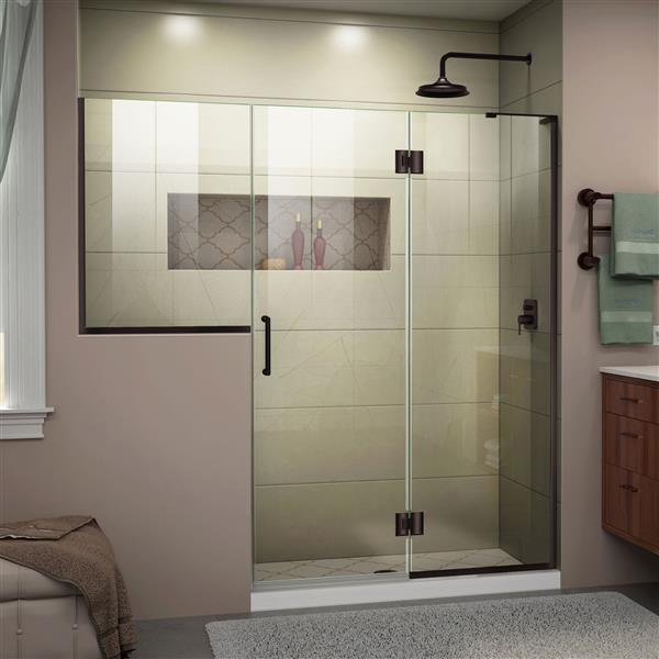 DreamLine Frameless Tub/Shower Door - 72" x 72" - Bronze