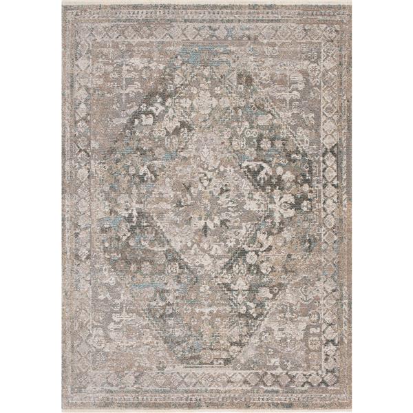 Kalora Evora Rug - Incricate Traditional Pattern - 7.8-ft x 10.5-ft - Grey