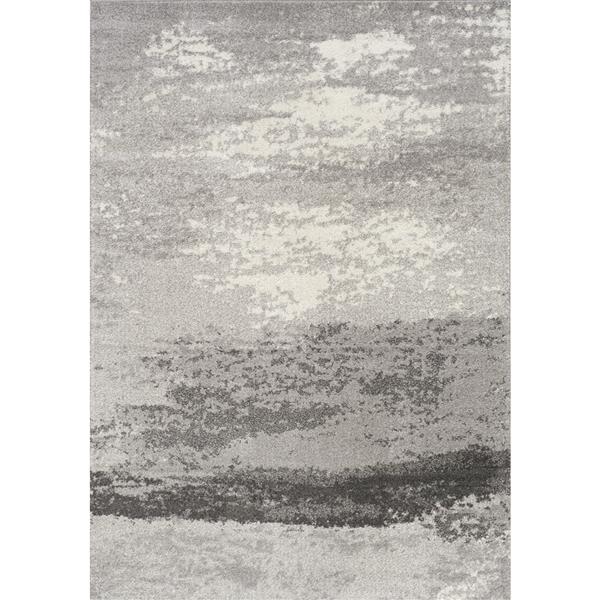 Novelle Home Converge Rug - Abstract Fog - 2-ft x 7.58-ft - Grey