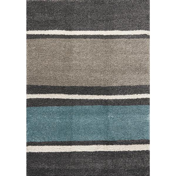 Kalora Maroq Rug - Soft Stripes - 7.8-ft x 10.83-ft - Grey