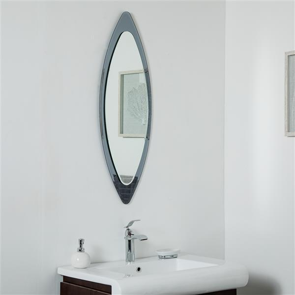 frameless wall mirror