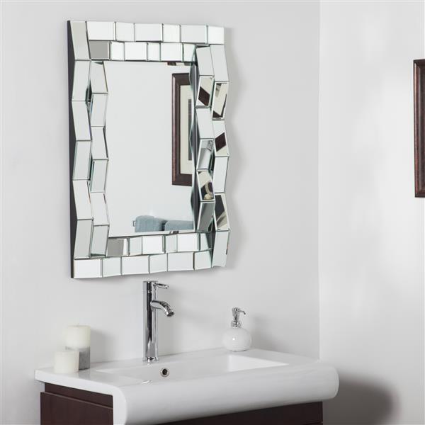 Decor Wonderland Iso Modern Bathroom Mirror - 31.5-in x 23.6-in