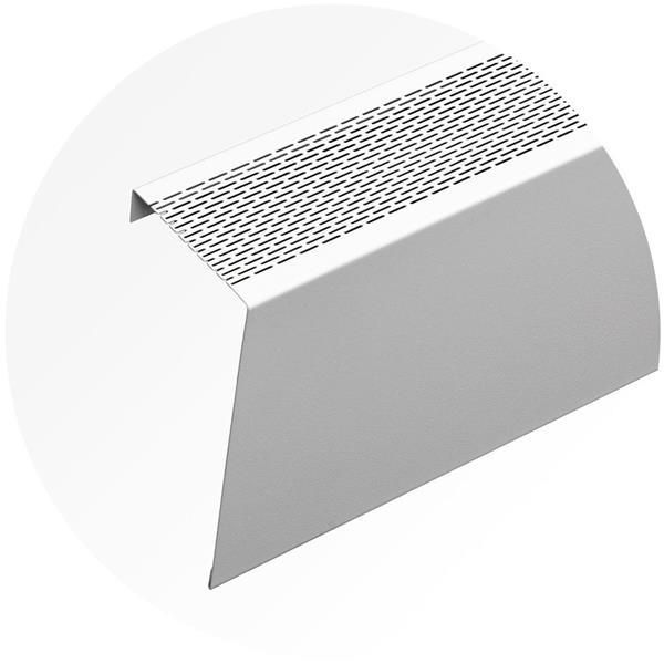 Veil Atlas Baseboard Heater Cover - 7-ft - Satin White Aluminum