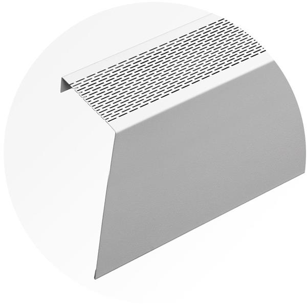 Veil Atlas XL Baseboard Heater Cover - 6-ft - Satin White Aluminum