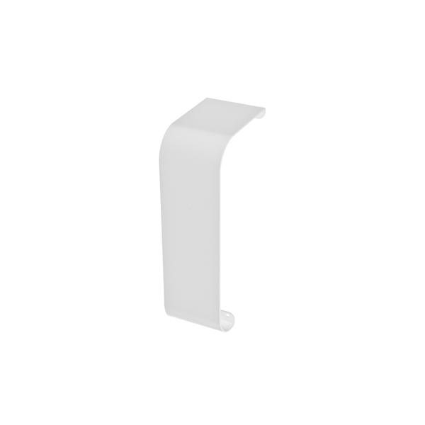 Veil Titan Baseboard Heater Cover - Zero Clearance Endcap - 2-3/4-in - Satin White Aluminum
