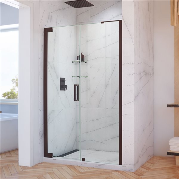 DreamLine Elegance-LS Shower Door - Frameless Design - 56-58-in - Oil Rubbed Bronze