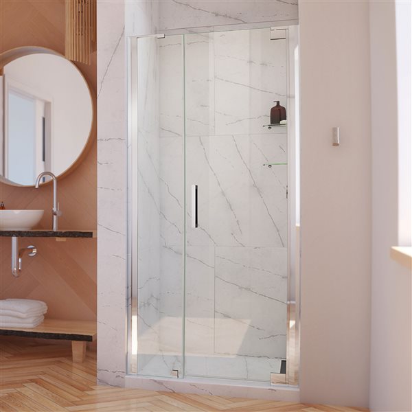 DreamLine Elegance-LS Shower Door - Frameless Design - 37-39-in - Chrome
