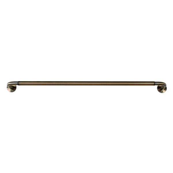 Versailles Home Fashions 48-86-in Privacy Series Rod with Mounting screw Finial - Antique Brass