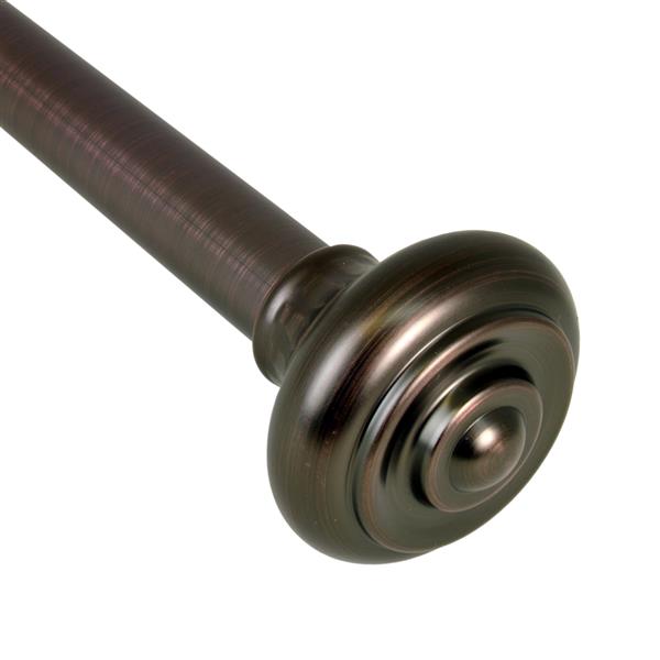 Versailles Home Fashions 28-48-in Lexington Rod with Royale Finial - Antique Bronze/Brown