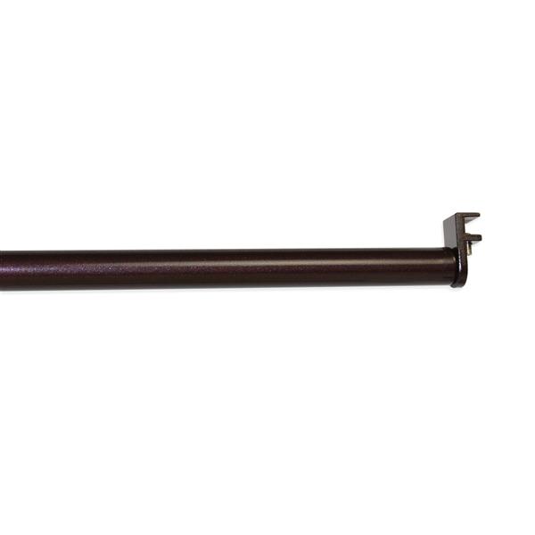 Versailles Home Fashions 42-78-in Double Up Curtain Rod - expresso