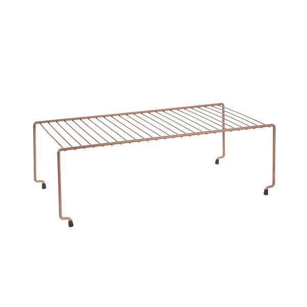 Metaltex 362503 Brooklyn Space Saver Stackable Shelf Copper