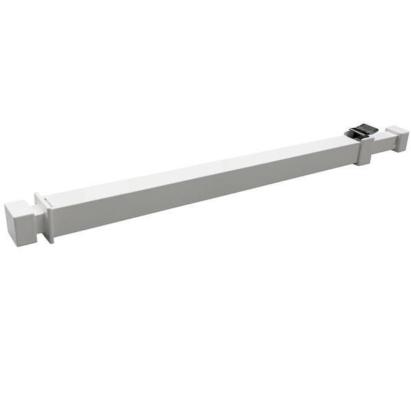 Ideal Security Window Security Bar with Anti-Lift Lock - 15.7-in to 26.75-in - White
