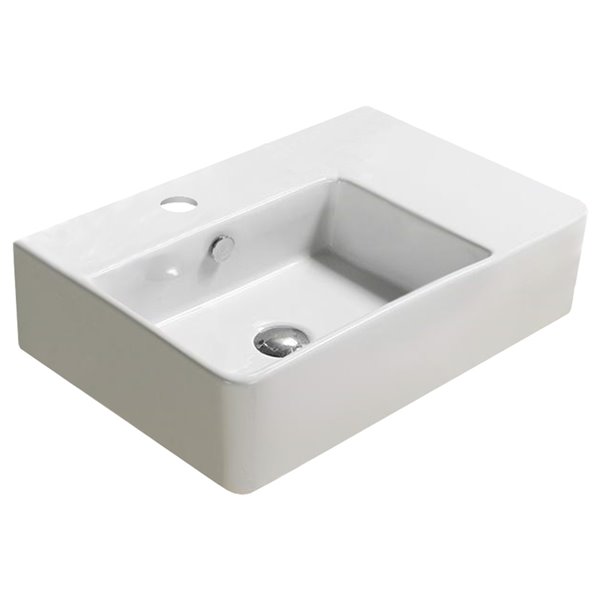 American Imaginations Wall-Mount Sink - 23.8-in - White