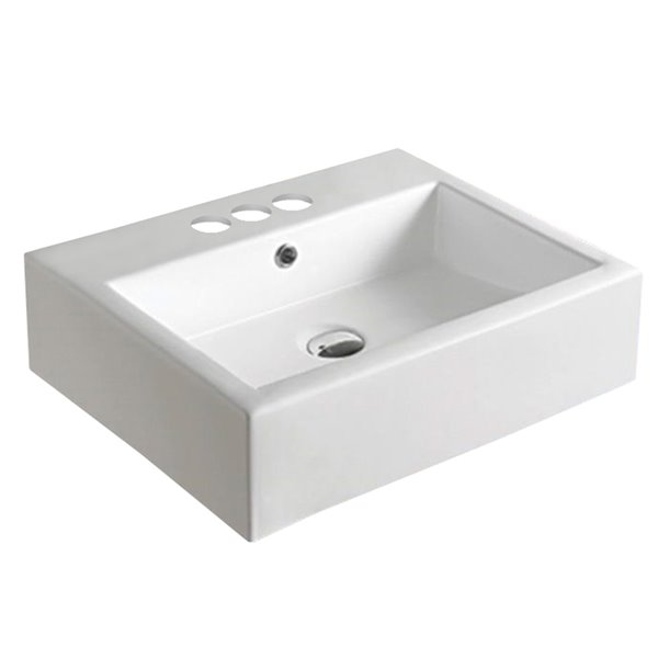 American Imaginations  Sink - 29.9-in - White