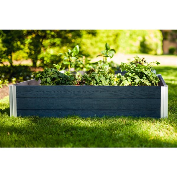 Bac de jardinage Vita en plastique de 48 po x 48 po x 11 po