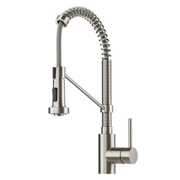Kraus Bolden Pull-Down Kitchen Faucet - Single Handle - Stainless Steel