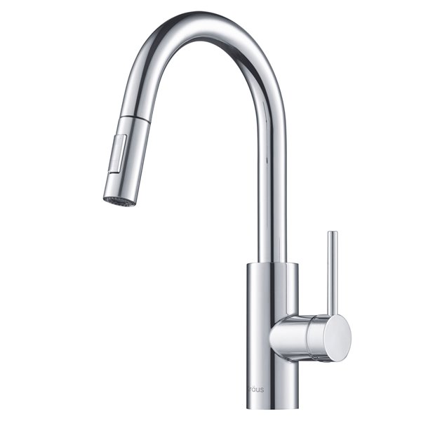 Kraus Oletto Pull-Down Kitchen Faucet - Dual Function - Single Handle - Chrome