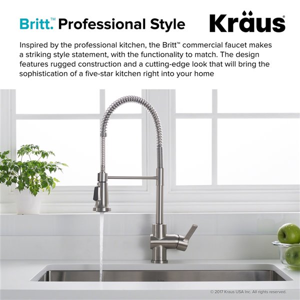 Kraus Britt Pull Down Kitchen Faucet