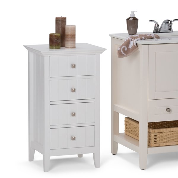 Armoire de rangement d'appoint pour salle de bain Acadian SIMPLI HOME