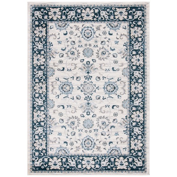 Safavieh Isabella Area Rug 4 Ft X 6, Cream And Navy Rug