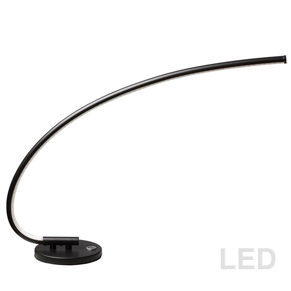 Dainolite Table Lamp - 1-LED Light - 19-in - Black