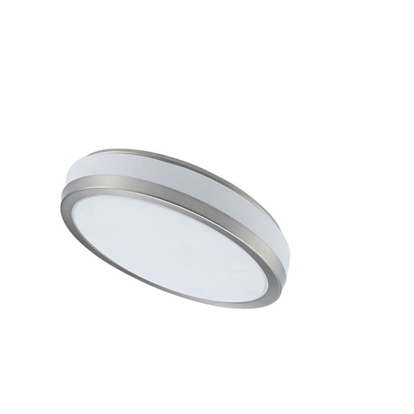 Dainolite Flush Mount Light - 1-LED Light - 8-in x 3-in - Satin Chrome