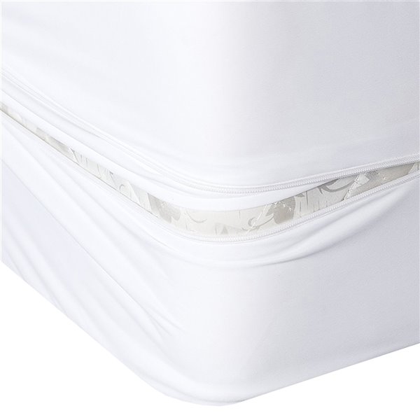 Millano Collection Bug Armour Mattress Protector - 80-in x 54-in - White
