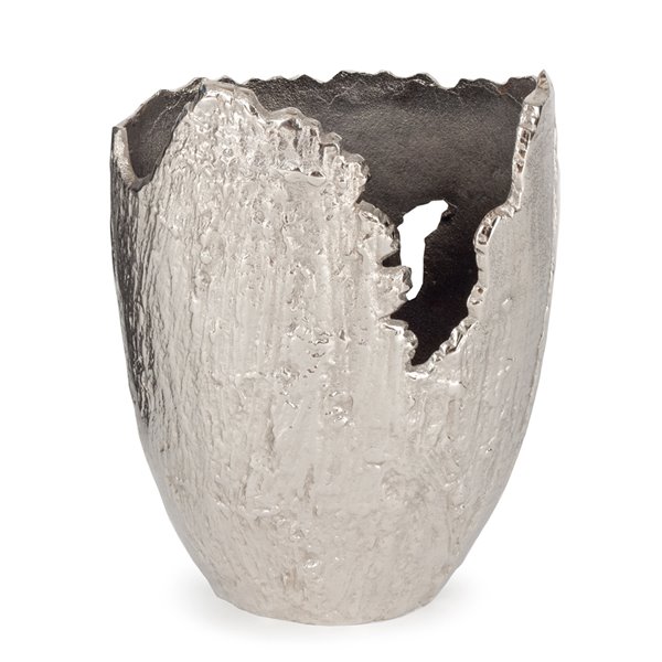 Gild Design House Terra Decorative Vase Large - Grey - 13-in