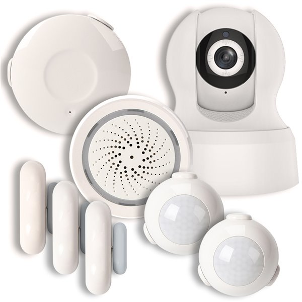 BAZZ Wi-Fi Household Alarm Kit with 1080p Camera