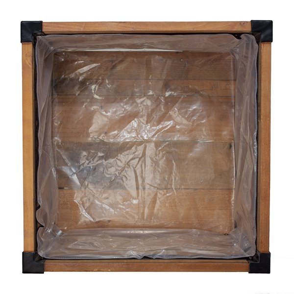 Grapevine Plastic Replacement Liner for Square Planter 11972Lu MO - 16.1-in x 16.1-in x 11.8-in