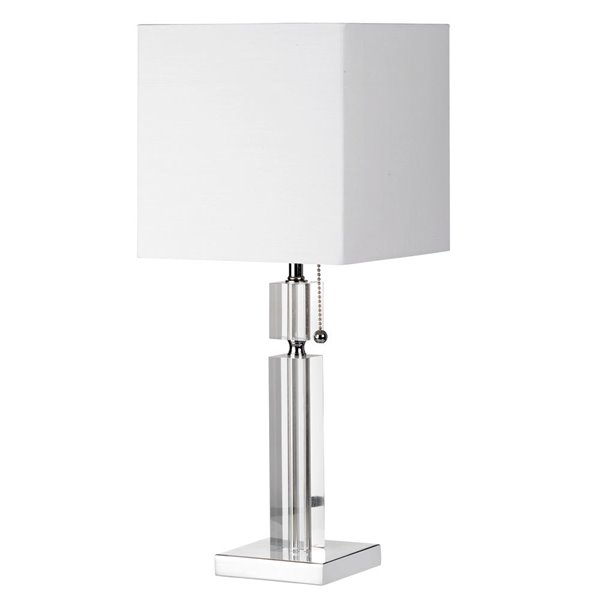 Dainolite Signature Table Lamp - 1-Light - 19-in - Polished Chrome