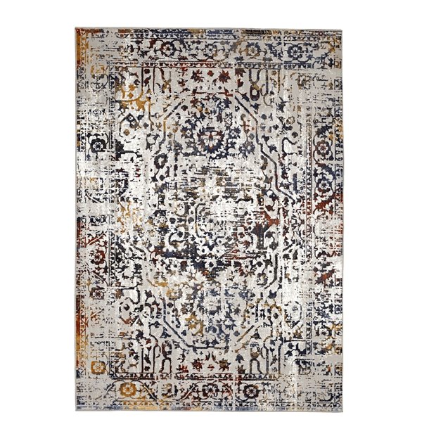 Viana Vintage Traditional Rug -  5-ft 3-in x 7-ft 6-in - Multicolored