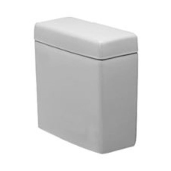 Duravit Happy D.2 Toilet Tank - Ceramic - 1.28gpf w/top centre flush lever - White