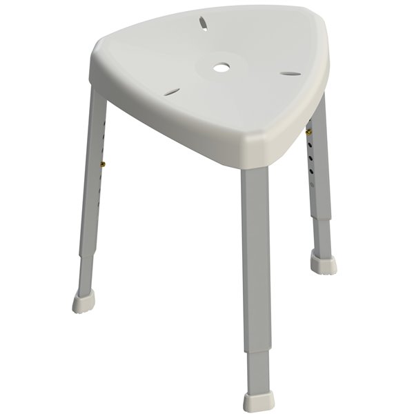 HealthCraft Products Shower Stool - Plastic - White
