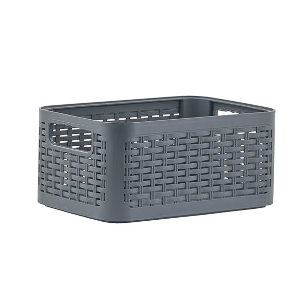 Superio Plastic Storage Box - 8.5-L - Grey