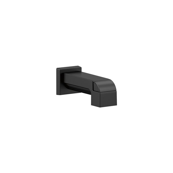 Delta Ara Tub Spout Pull Up Diverter 7 19 In Matte Black