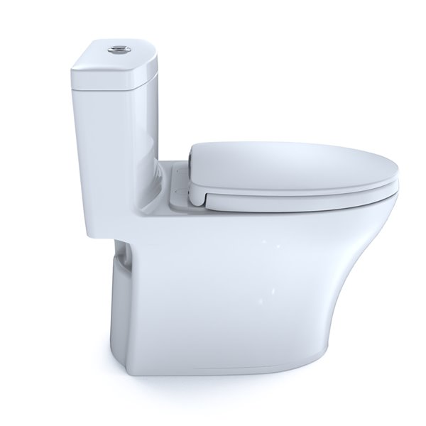 TOTO Aquia IV Comfort Height Cotton White Elongated Toilet 1062980 ...