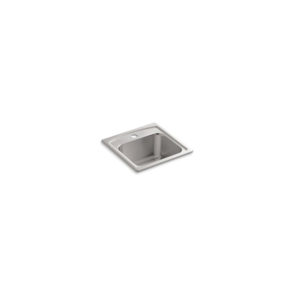 KOHLER Toccata TopMount Bar Sink with Single Faucet Hole Stainless