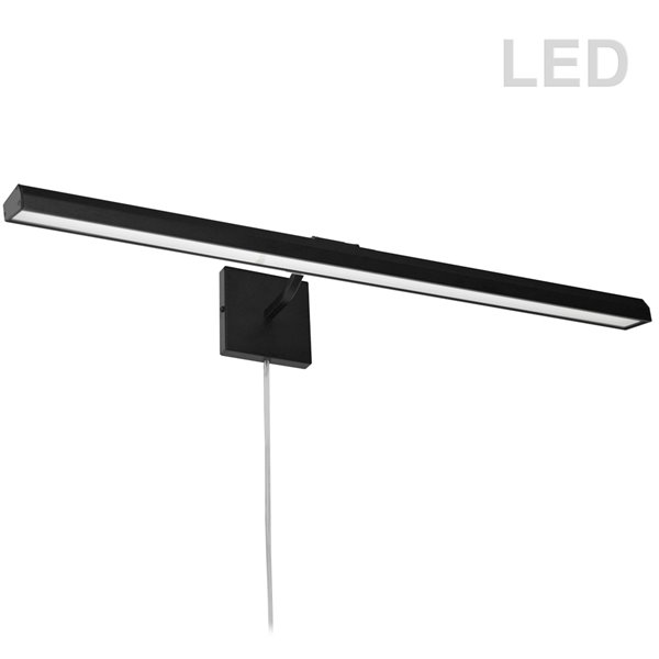 Lampe pour tableau à DEL câblée ou branchée Doreen 2 par Eglo de 24,13 po,  noir mat 202074A