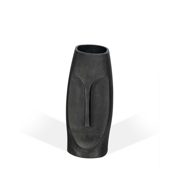 Gild Design House Nohea Small Decorative Metal Vase - Gray - 10-in