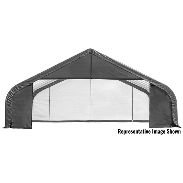 SHELTERLOGIC ShelterCoat 28 X 28 Ft Garage Peak Gray STD 86051 | Réno-Dépôt