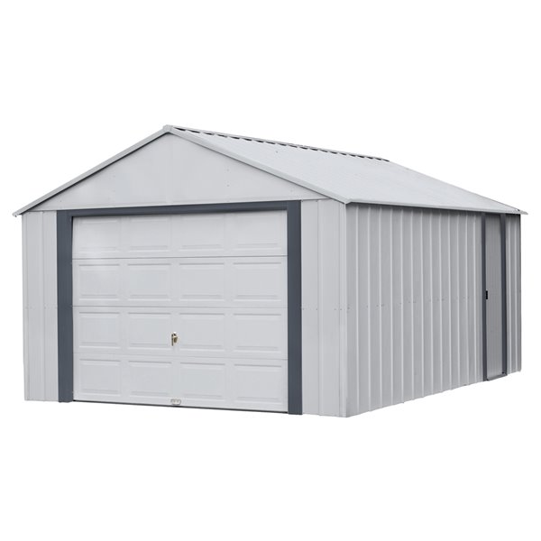 Arrow Murryhill 12 X 17 Garage Steel Storage Building Bgr1217fg Reno Depot
