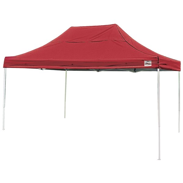 SHELTERLOGIC Pop-Up Canopy HD - Straight Leg 10 x 15 ft Red 22550 ...