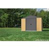 arrow ironwood steel hybrid shed kit 10x12 ft antracite