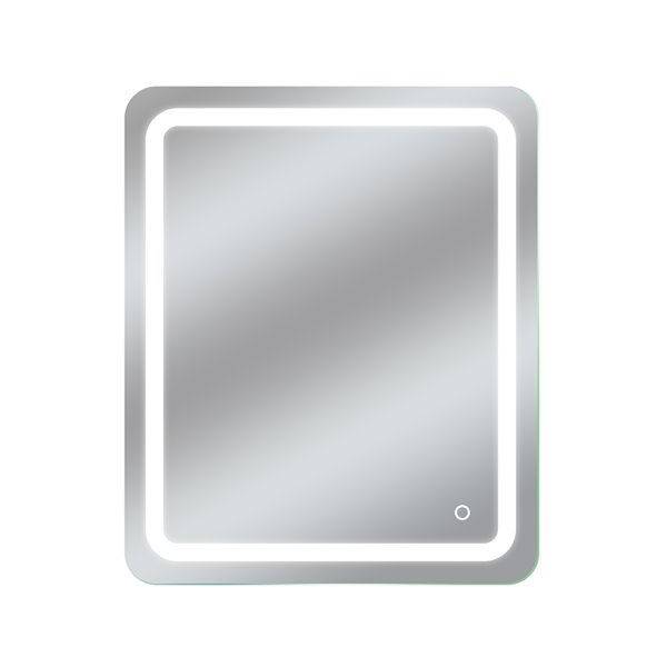 Miroir avec DEL tricolore Egret de Dyconn Faucet, rectangulaire, 30 po x 36 po