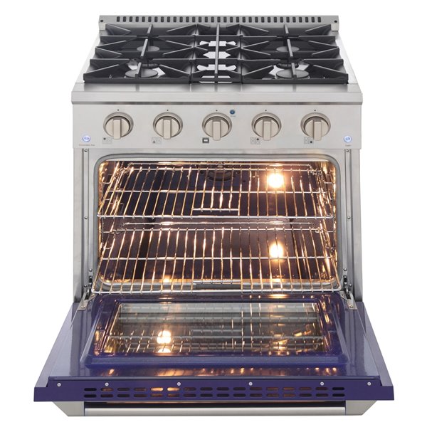 KUCHT Gas Range with Convection Oven and blue door 30 in. 4.2 cu