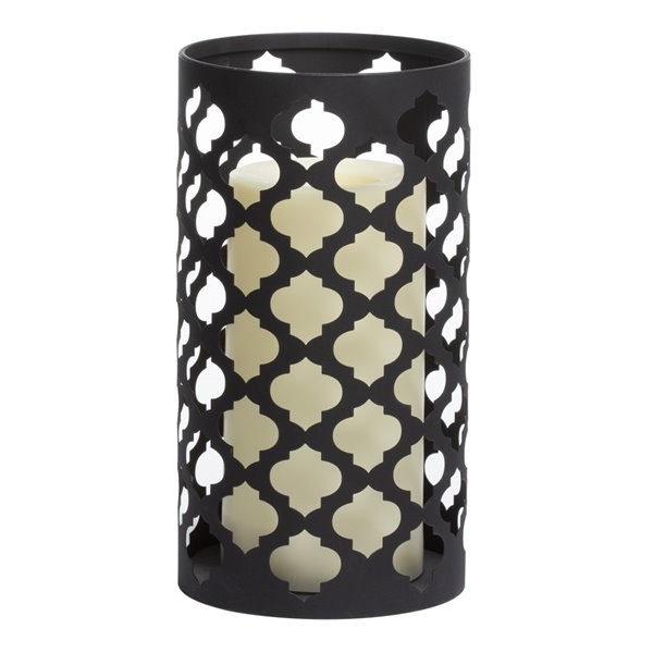Candle Impressions Quatrefoil Luminary with Programmable Timer - 4.25