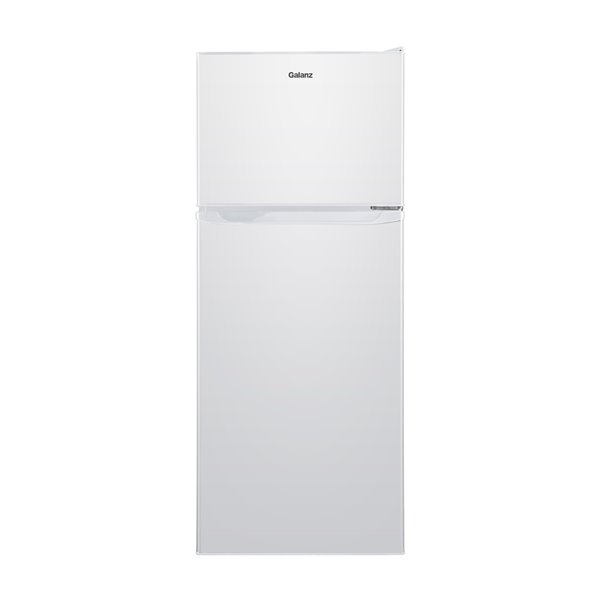 Réfrigérateur retro blanc de 10 pi³ avec congélateur supérieur par Galanz,  certifié Energy Star GLR10TWEEFR